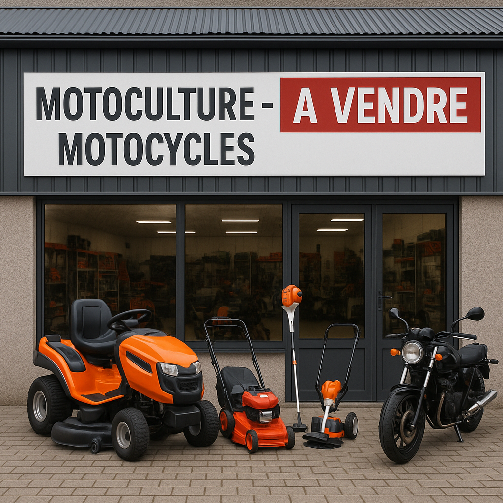 A VENDRE FONDS VENTE ET REPARATION MOTOCULTEURS ….